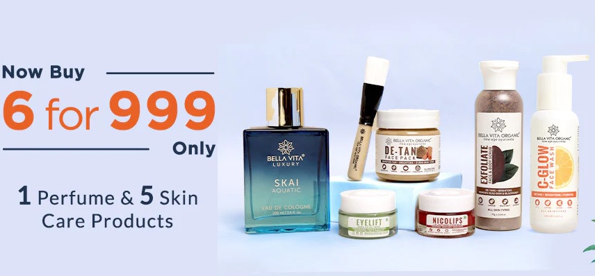 India Desire : Bella Vita Organic Offers : Buy Any 3 Perfumes At Rs 1298 Only